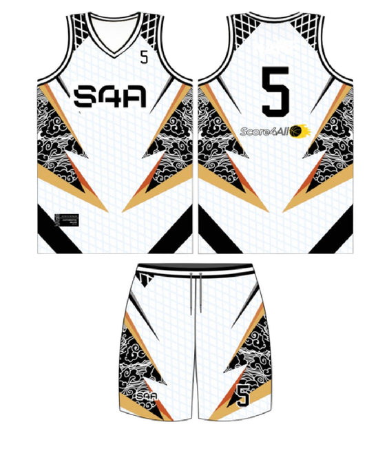 S4A Jersey Design #609 — front, back and matching shorts