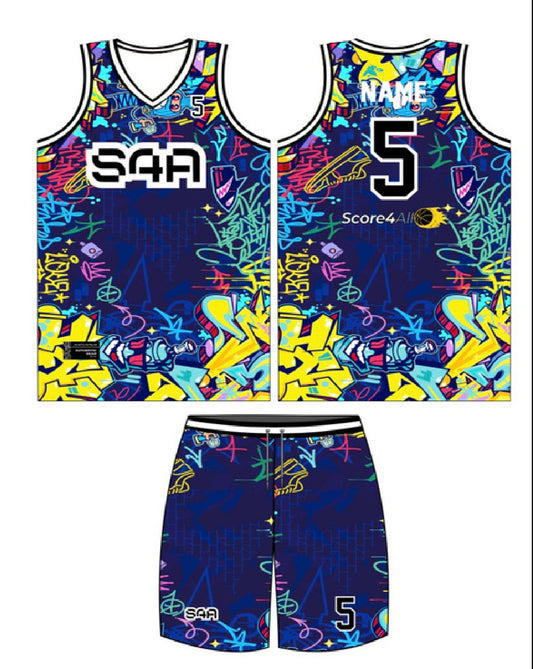 S4A Jersey Design #616 — front, back and matching shorts