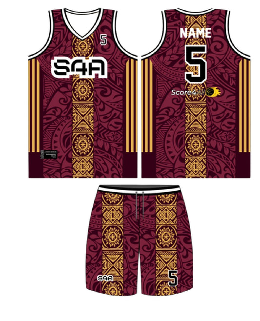 S4A Jersey Design #621 — front, back and matching shorts
