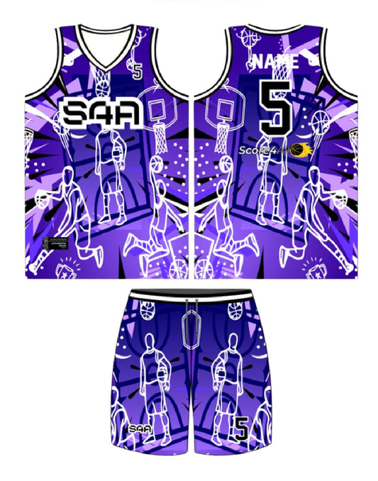 S4A Jersey Design #622 — front, back and matching shorts