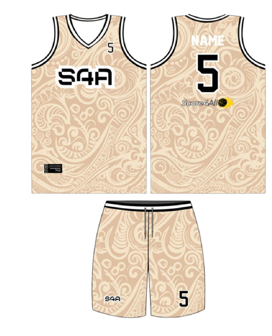 S4A Jersey Design #624 — front, back and matching shorts