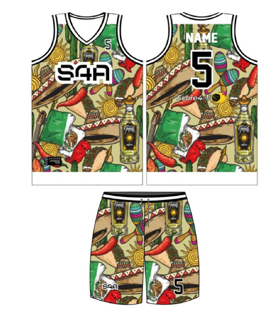 S4A Jersey Design #627 — front, back and matching shorts