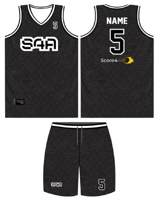 S4A Jersey Design #632 — front, back and matching shorts