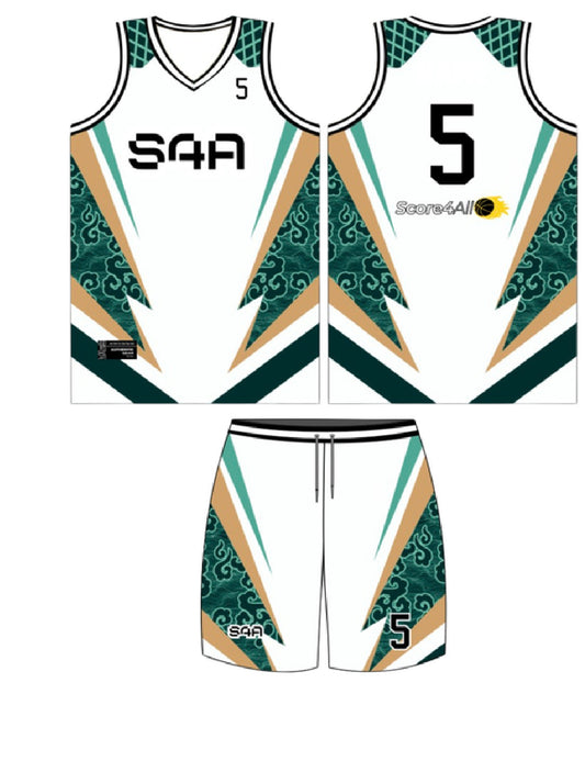 S4A Jersey Design #633 — front, back and matching shorts