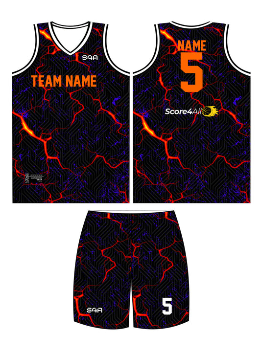 S4A Jersey Design #640 — front, back and matching shorts