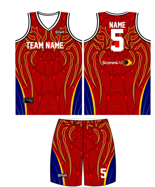 S4A Jersey Design #646 — front, back and matching shorts
